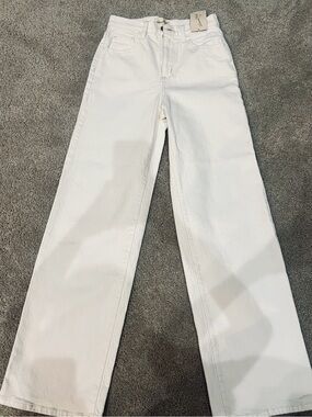 Universal Thread White High-Rise Wide-Leg Jeans